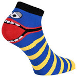 Kinder Sneakersocken Baumwolle Ringel Hackengesicht - 10