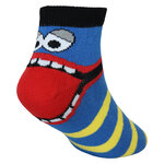 Kinder Sneakersocken Baumwolle Ringel Hackengesicht - 38