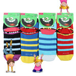 Kinder Sneakersocken Baumwolle Ringel Hackengesicht - 46