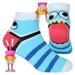 Kinder Sneakersocken Baumwolle Ringel Hackengesicht - 55