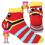 Kinder Sneakersocken Baumwolle Ringel Hackengesicht - 54