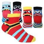 Kinder Sneakersocken Baumwolle Ringel Hackengesicht - 50