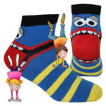 Kinder Sneakersocken Baumwolle Ringel Hackengesicht - 56