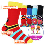 Kindersocken Baumwolle Ringel Hackengesicht - 2