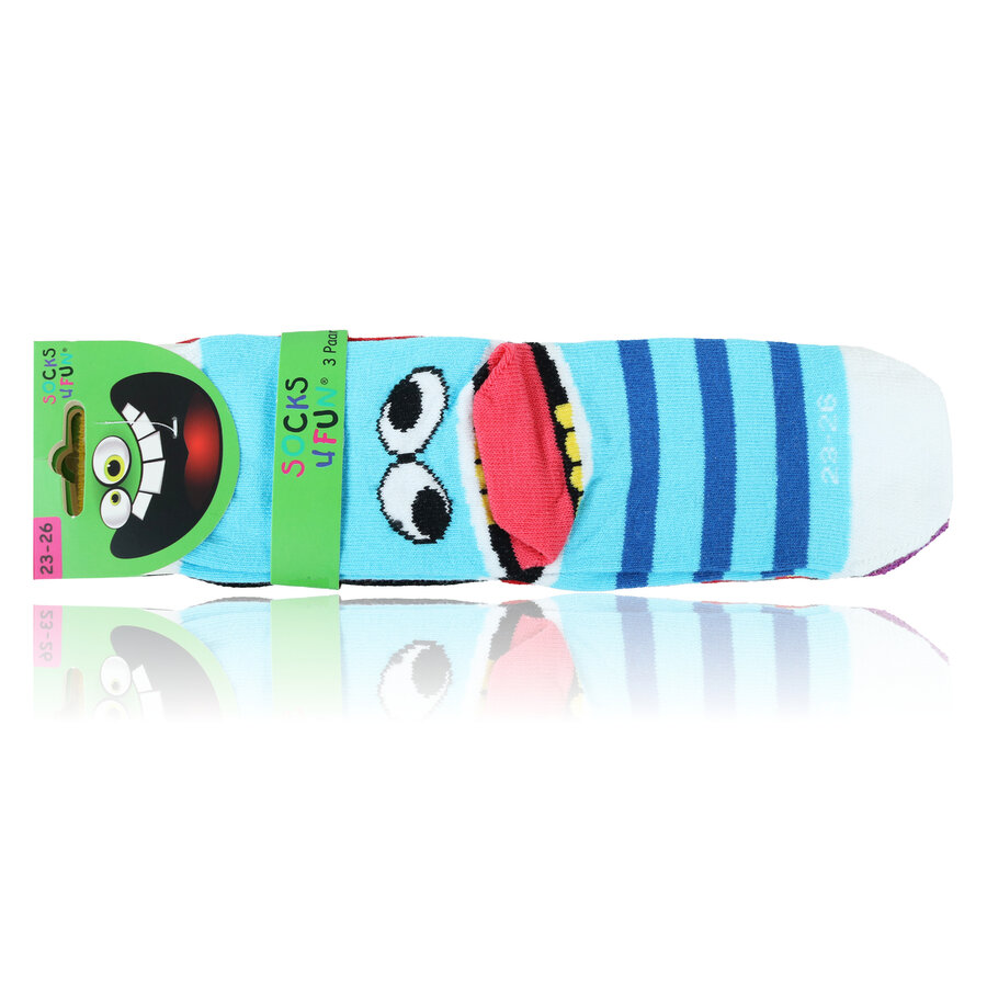 Kindersocken Baumwolle Ringel Hackengesicht - 2