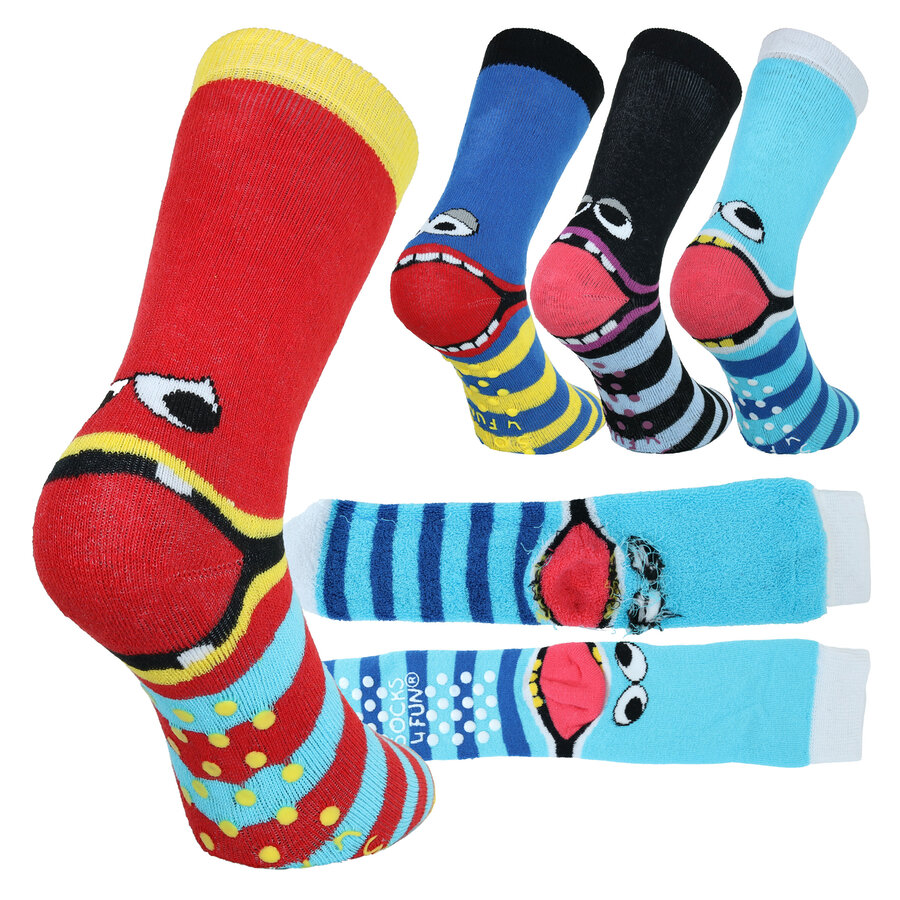 Thermo Kindersocken ABS Noppen Hackengesicht