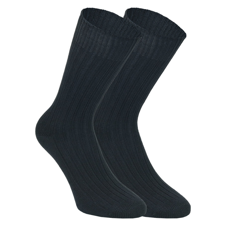 100% GOTS Bio-Baumwolle Socken schwarz