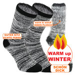 Thermo-Socken Camano warm-up schwarz-melange - 2