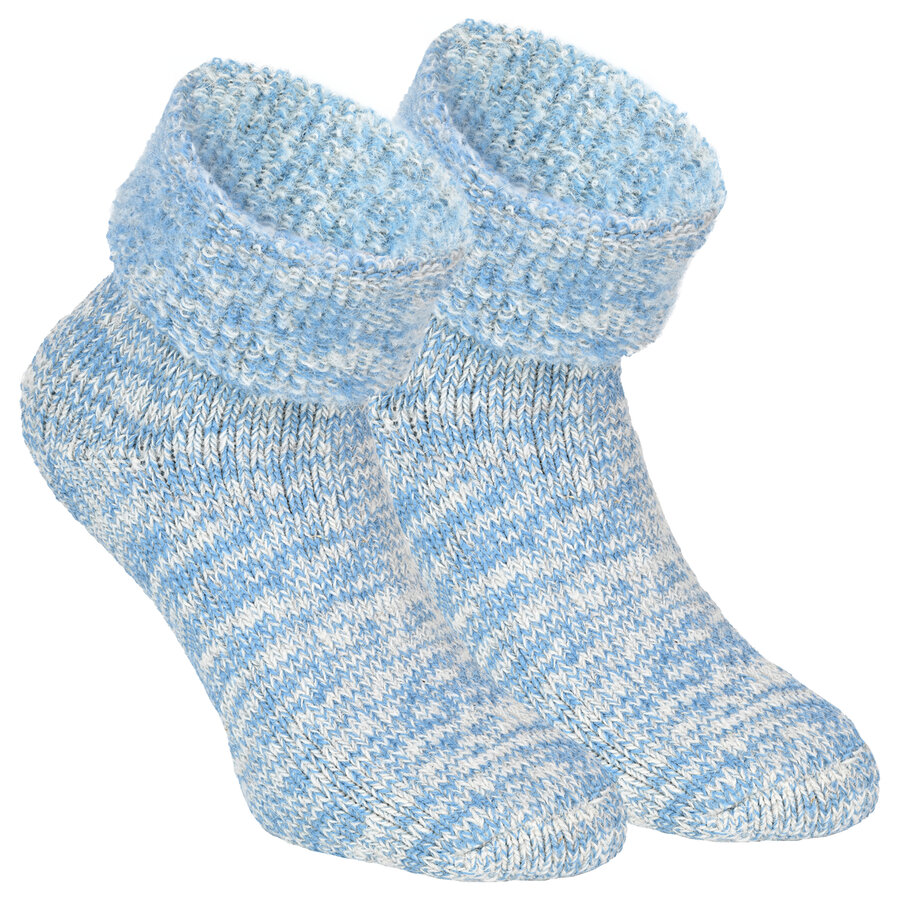Kuschel Wollsocken blau