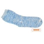Kuschel Wollsocken blau - 5
