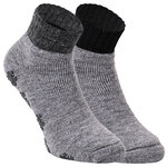 Dicke Alpaka Wolle Sneaker Socken ABS Noppen grau - 4