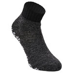Dicke Alpaka Wolle Kurz-Socken ABS Noppen anthrazit - 9