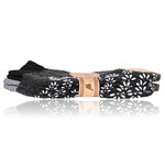 Dicke Alpaka Wolle Kurz-Socken ABS Noppen anthrazit - 10