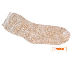 Kuschel-Wollsocken ABS-Noppen beige-melange - 5