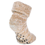 Kuschel-Wollsocken ABS-Noppen beige-melange - 10