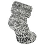 Kuschel-Wollsocken ABS-Noppen grau-melange - 4