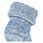 Kuschel-Wollsocken ABS-Noppen blau-melange - 4