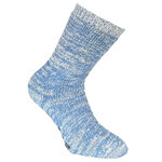 Kuschel-Wollsocken ABS-Noppen blau-melange - 10