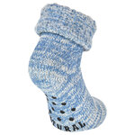 Kuschel-Wollsocken ABS-Noppen blau-melange - 6