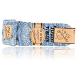 Kuschel-Wollsocken ABS-Noppen blau-melange - 3