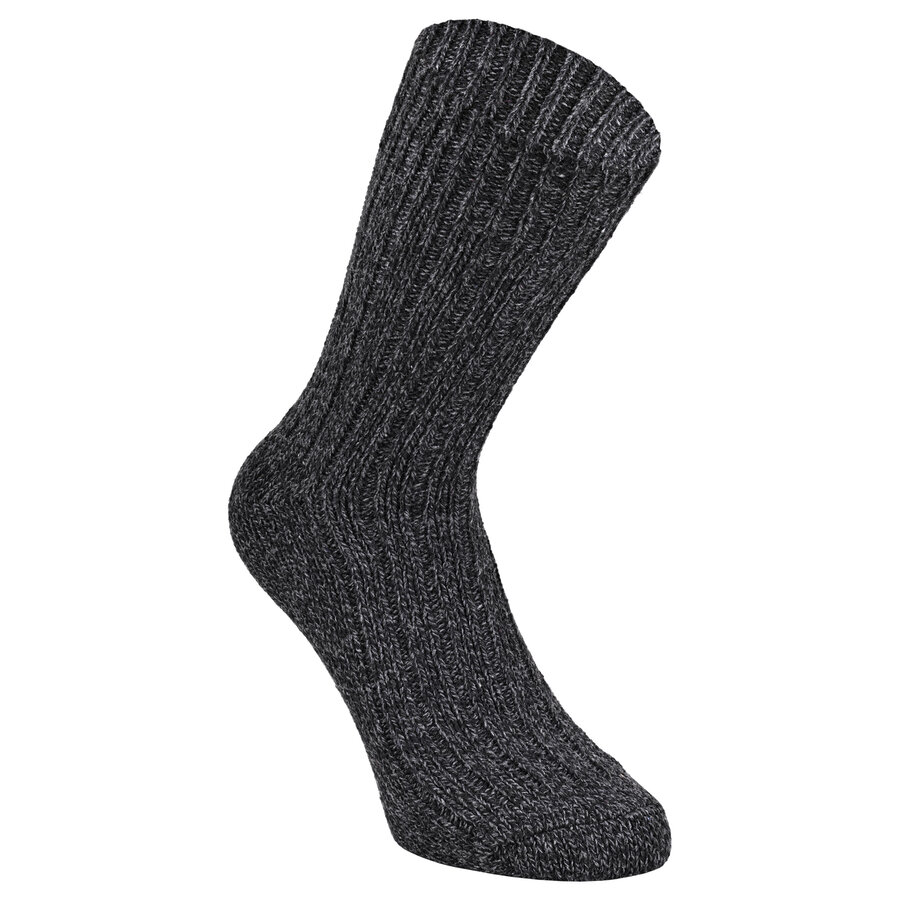 Norwegersocken Schafwolle Grobstrick melange-mix - 5