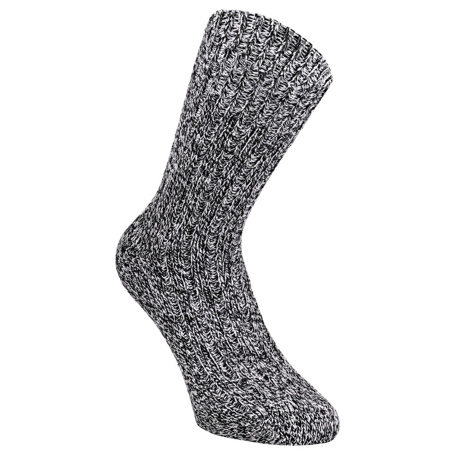 Norwegersocken Schafwolle Grobstrick melange-mix - 6
