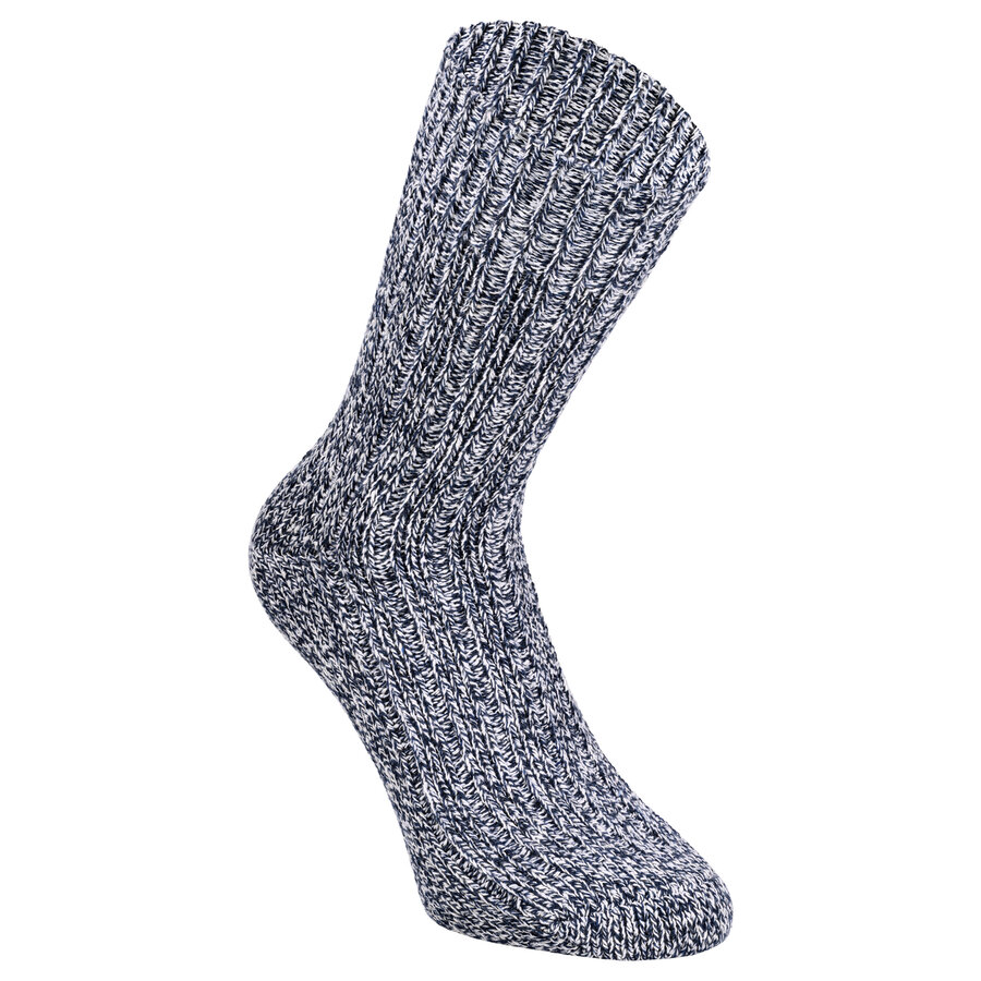 Norwegersocken Schafwolle Grobstrick melange-mix - 9