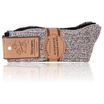 Norwegersocken Schafwolle Grobstrick melange-mix - 16