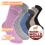 Dicke Damen-Alpaka-Woll-Socken - 2