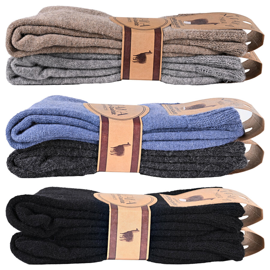 Dicke Damen-Alpaka-Woll-Socken - 11