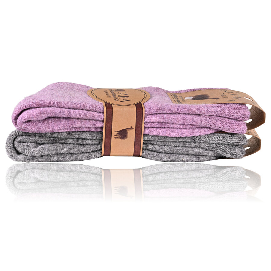 Dicke Damen-Alpaka-Woll-Socken - 16