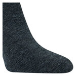 Alpaka-Wolle Socken gerippt anthrazit - 11