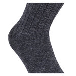 Alpaka-Wolle Socken gerippt anthrazit - 8