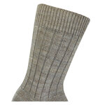 Alpaka-Wolle Socken gerippt beige - 10