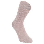 Alpaka-Wolle Socken gerippt beige - 6