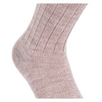 Alpaka-Wolle Socken gerippt beige - 7