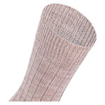 Alpaka-Wolle Socken gerippt beige - 4