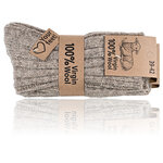 100% Virgin Wool Schafwollsocken braun - 3