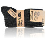 100% Virgin Wool Schafwollsocken anthrazit - 3