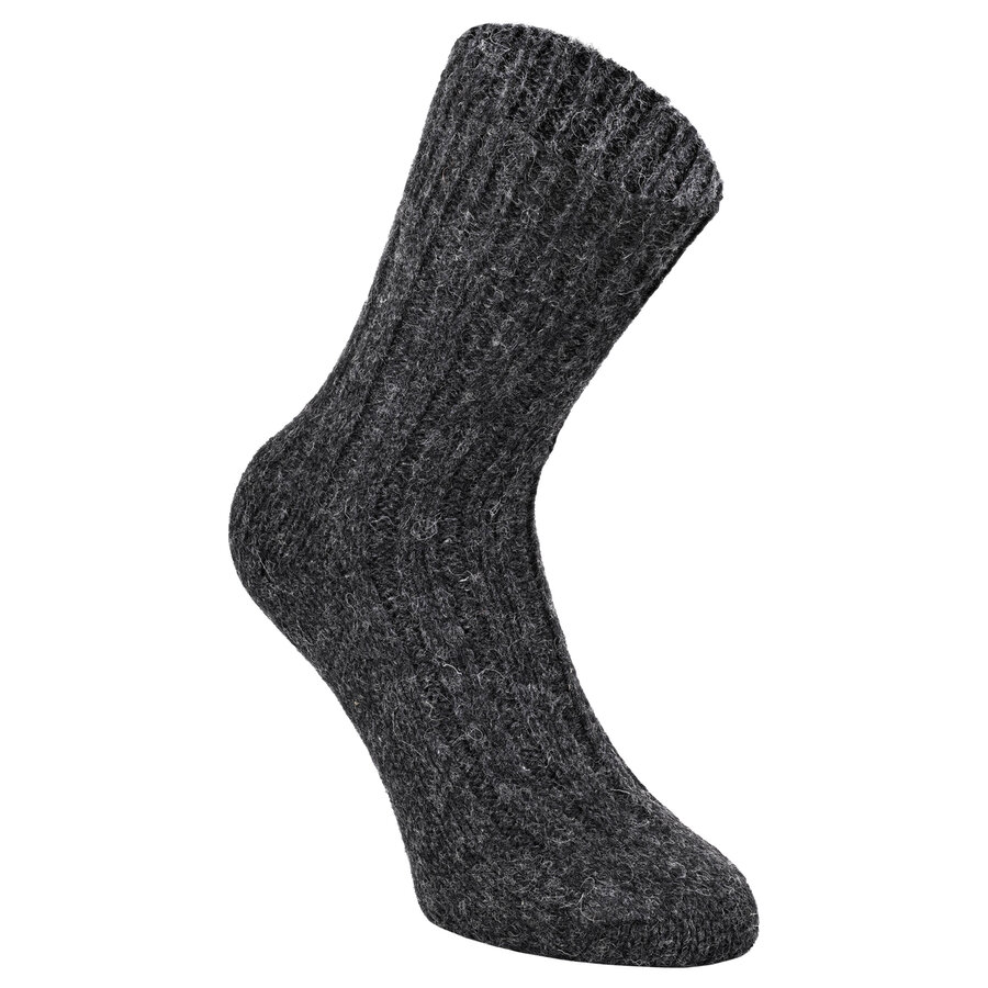100% Virgin Wool Schafwollsocken anthrazit - 5