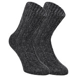 100% Virgin Wool Schafwollsocken anthrazit - 1