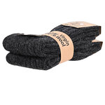 100% Virgin Wool Schafwollsocken anthrazit - 8