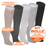 Alpaka Kniestrümpfe mit Wolle farbmix - 2
