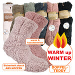 Määäähga Hüttensocken ABS-Noppen Doppel-Teddy Antonio - 3