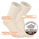 100% Virgin Wool Schafwollsocken wollweiß - 2