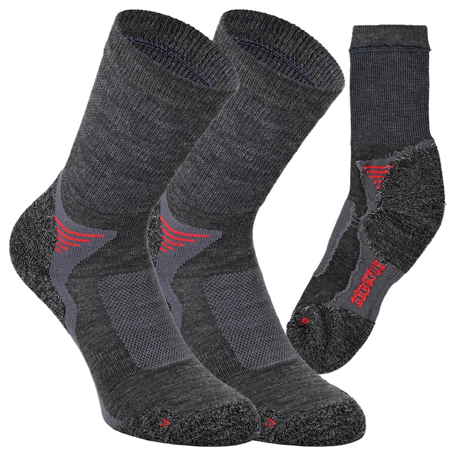 Trekking Outdoor Socken mit Merinowolle anthrazit