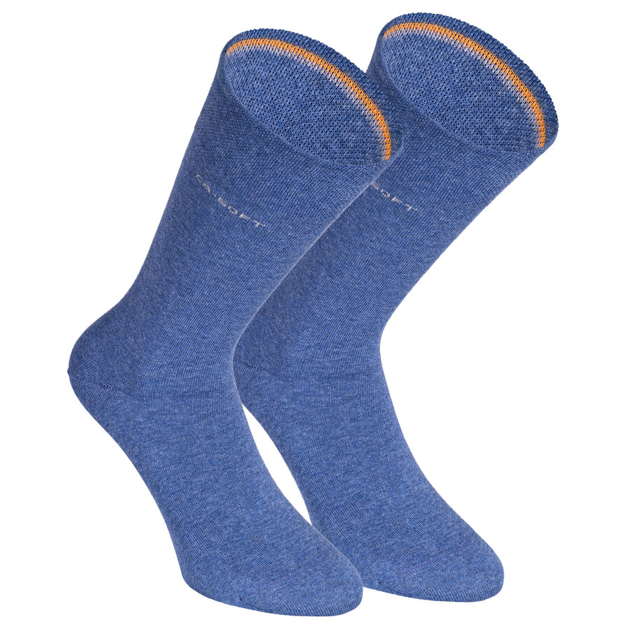 Herrensocken ohne Gummi-Druck camano CA-SOFT denim-melange
