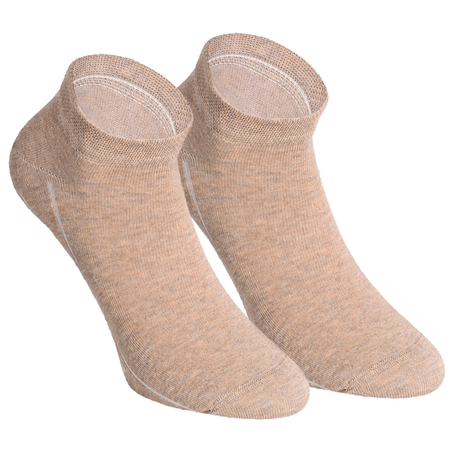 Sneakersocken ohne Gummidruck CA-SOFT camano sand-melange