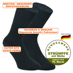 Bundeswehr Wollsocken Merino-Wolle Made in Germany schwarz - 2