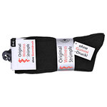 Diabetikersocken ohne Gummidruck Baumwolle gerippt schwarz - 2
